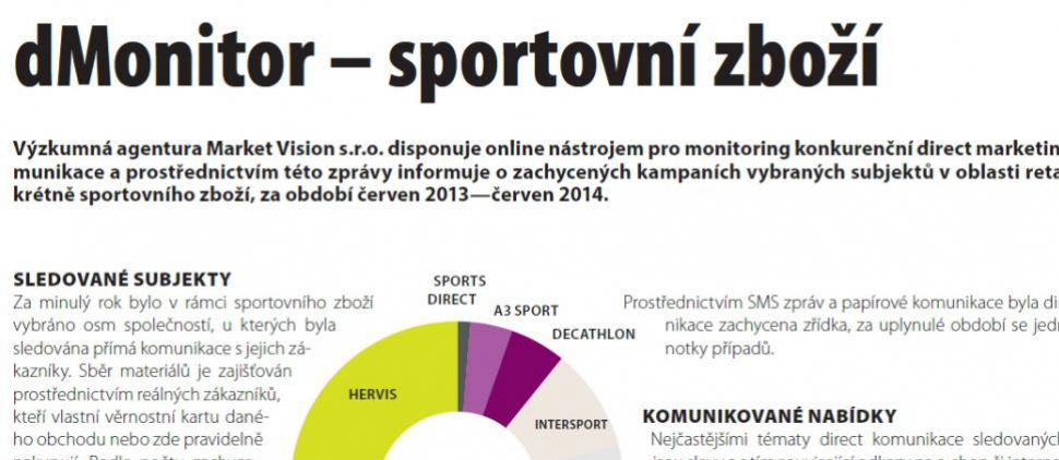 Direct komunikace v sektoru sportovního zboží